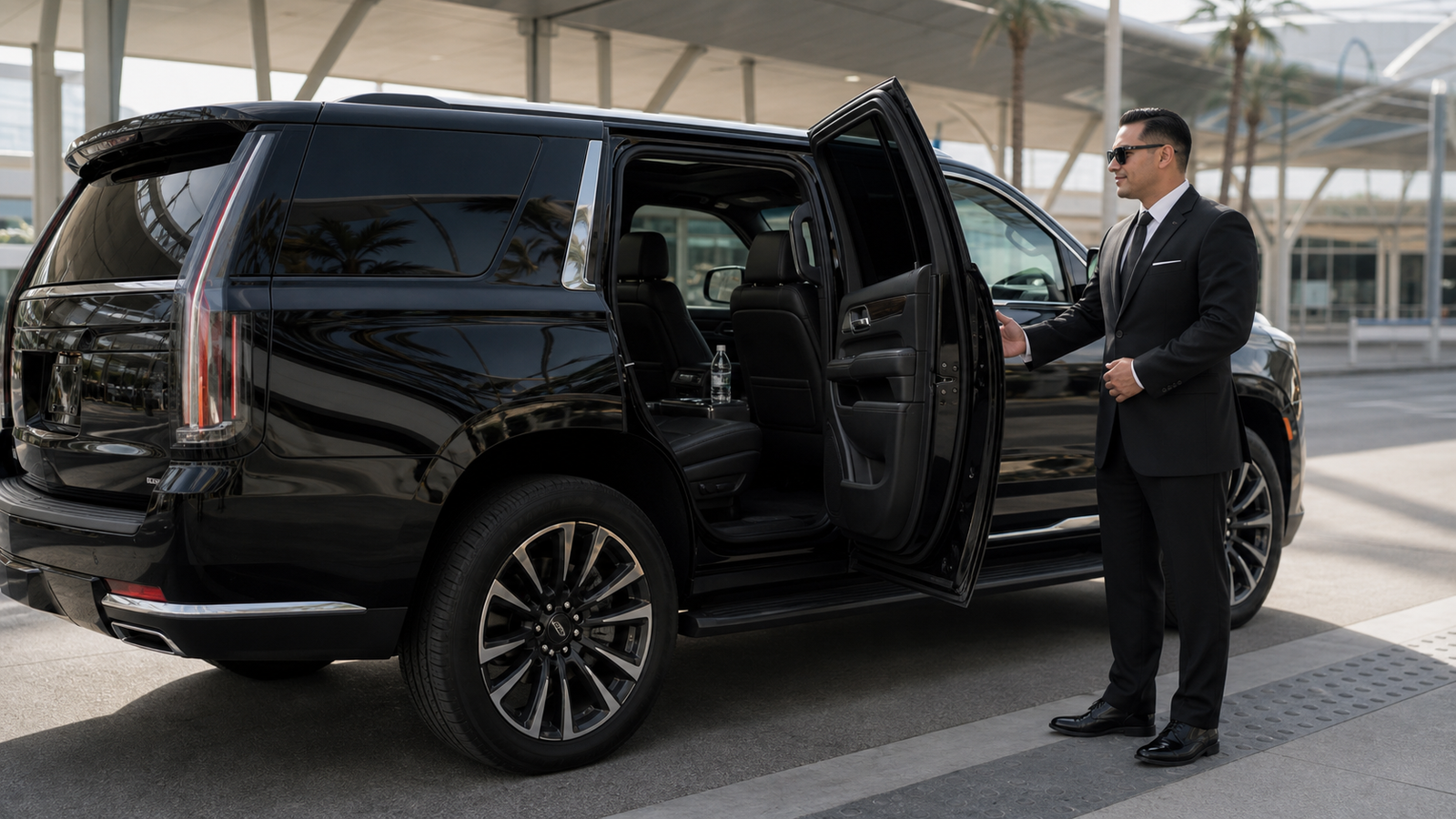 Lux4Rides black car service chauffeur for SoFi Stadium World Cup 2026 match-day transportation in Inglewood, Los Angeles