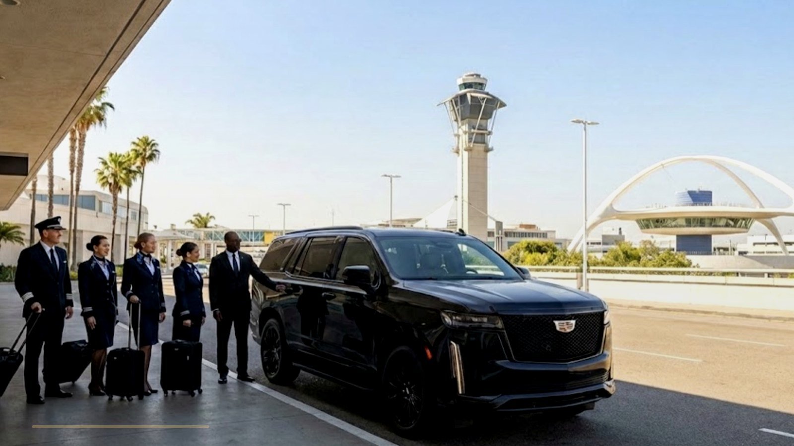 Airline crew transportation Los Angeles - professional service for flight crews
