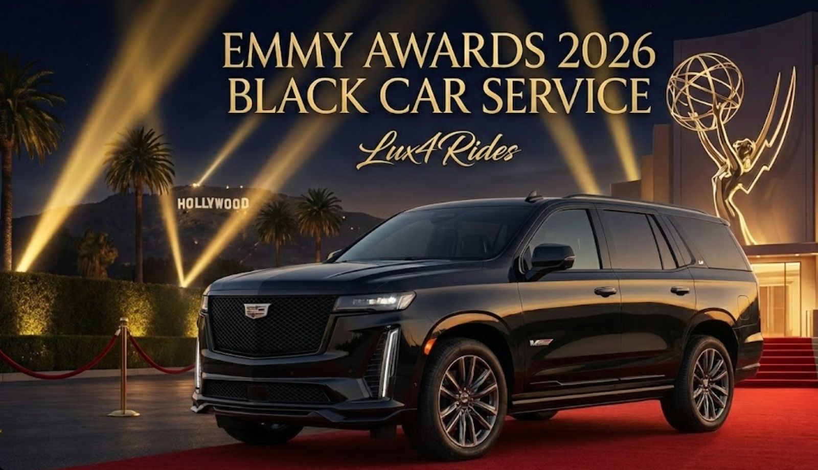 Emmys 2026 Car Service Los Angeles Lux4Rides