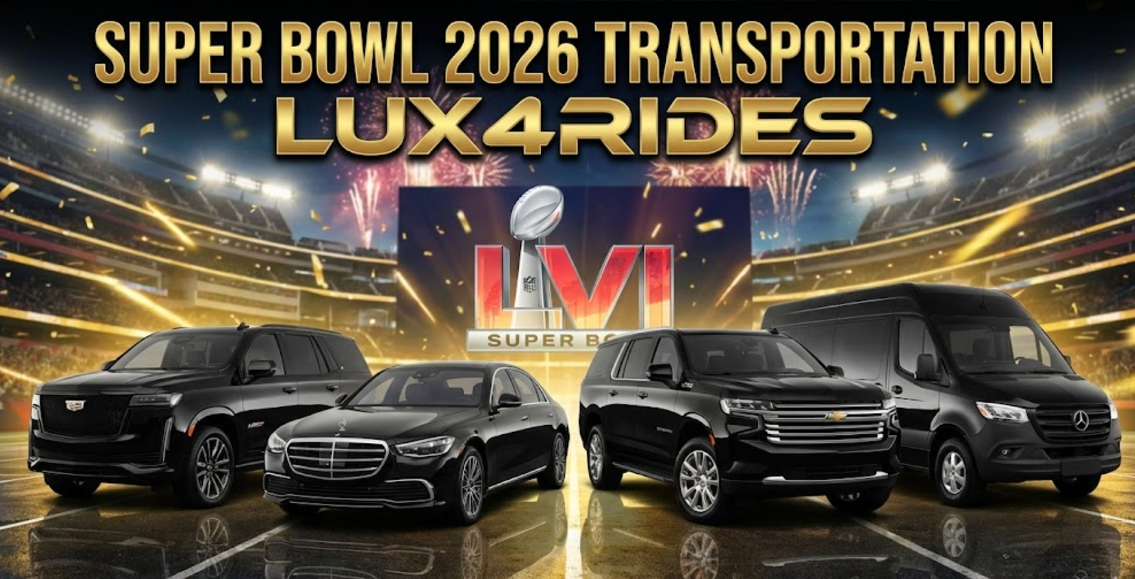 Super Bowl 2026 Transportation Los Angeles Lux4Rides