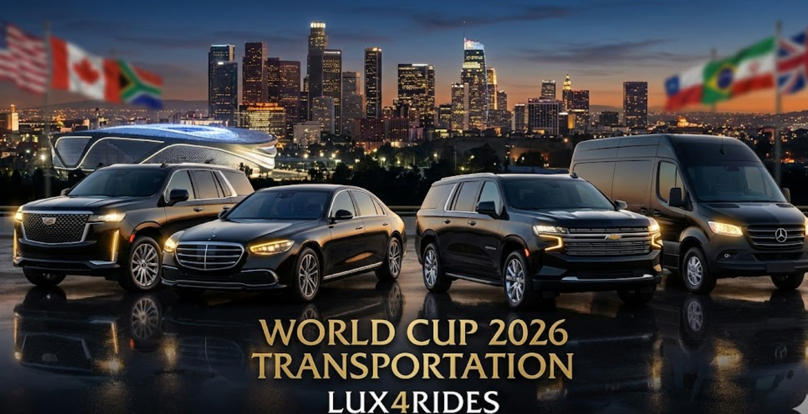 World Cup 2026 Transportation Los Angeles Lux4Rides