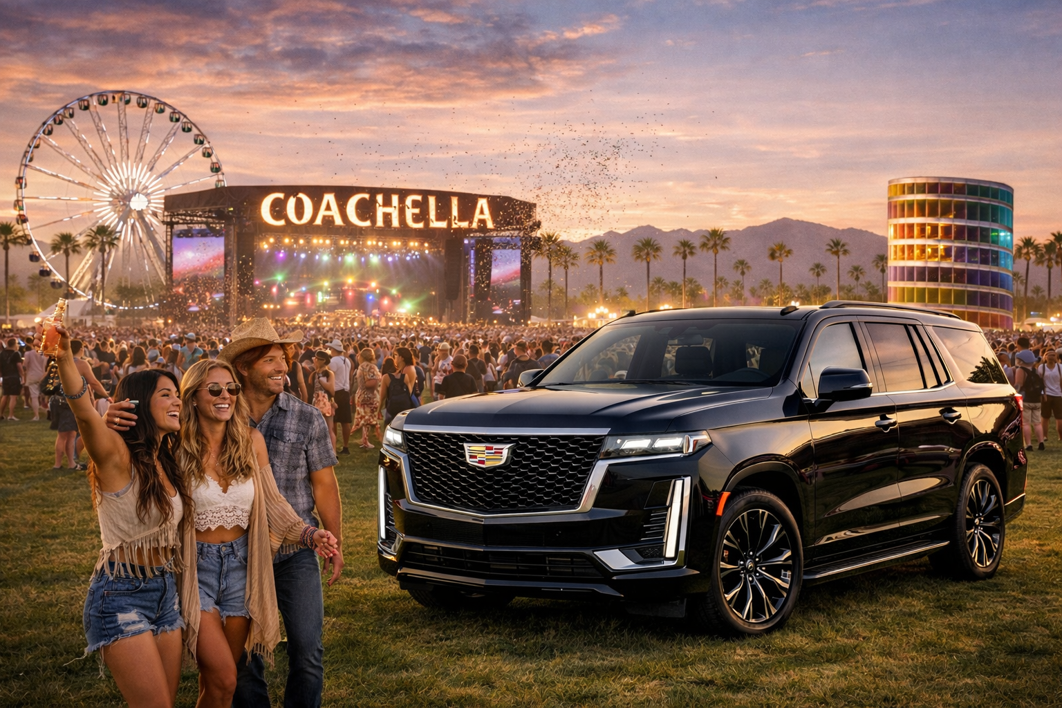 Private car service to Coachella in Indio California