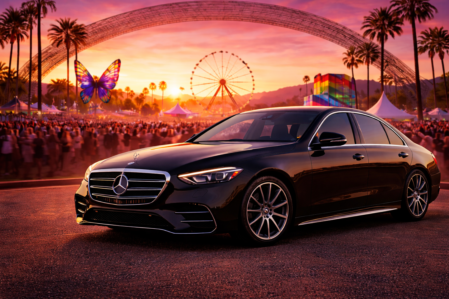 Mercedes-Benz S-Class luxury sedan LAX car service