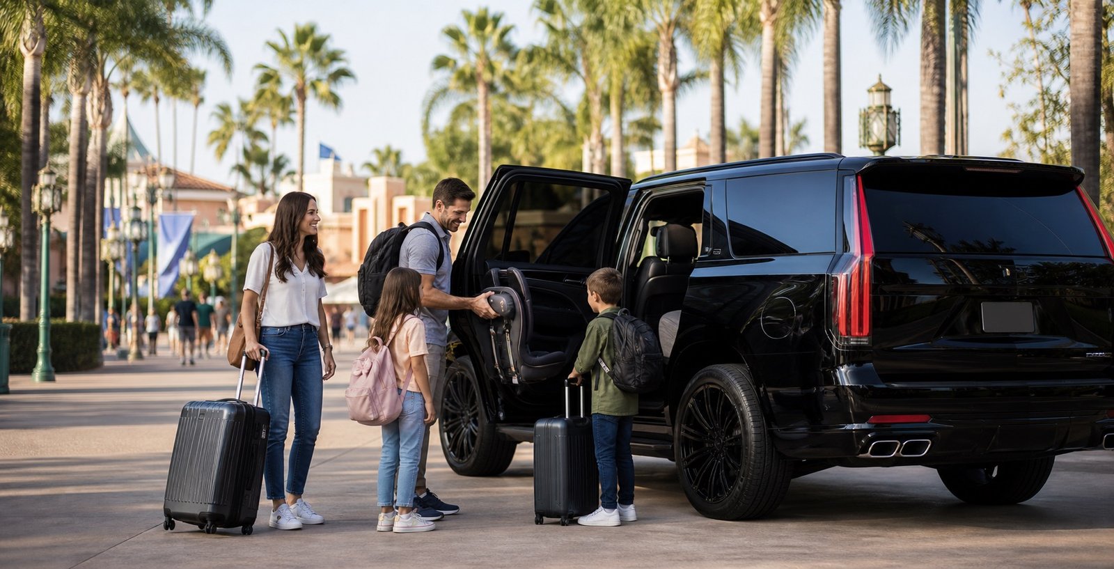 Disneyland to LAX Car Service: Private Anaheim-to-Airport Departures — Lux4Rides luxury chauffeur