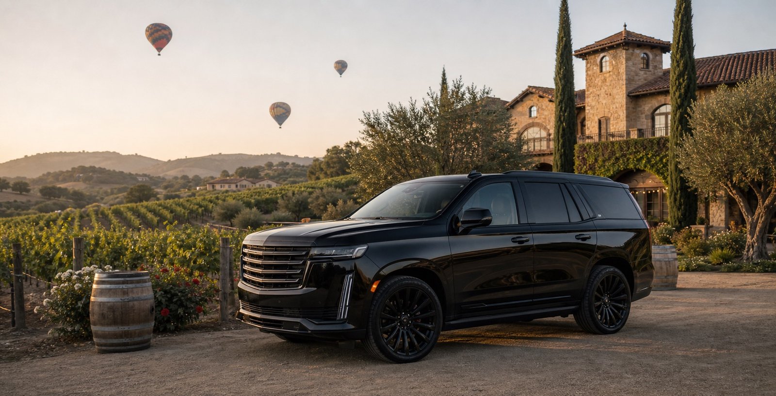Newport Beach to Temecula Car Service — Lux4Rides luxury chauffeur