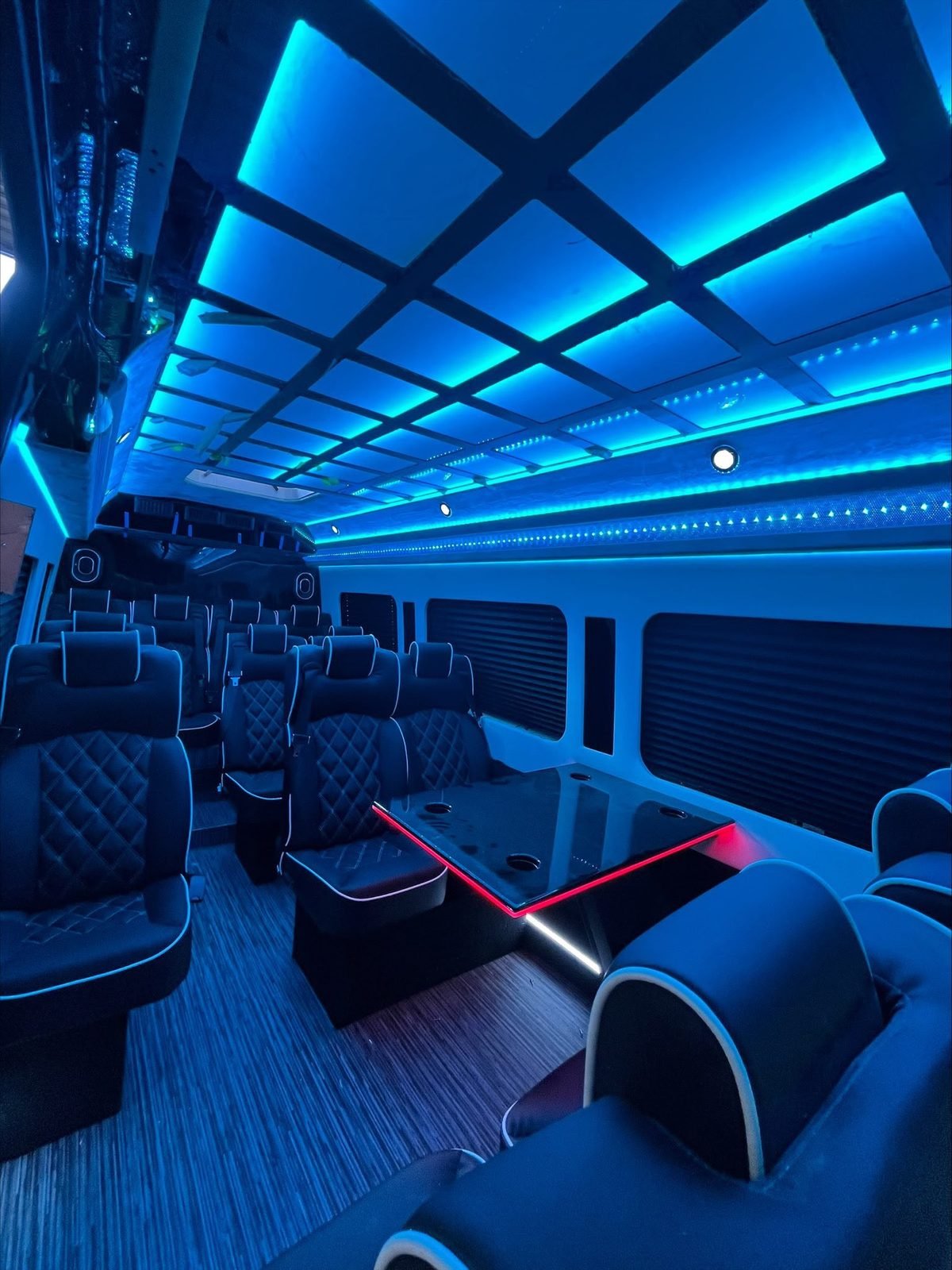 Executive 1 Mercedes Sprinter, Los Angeles — cabin detail