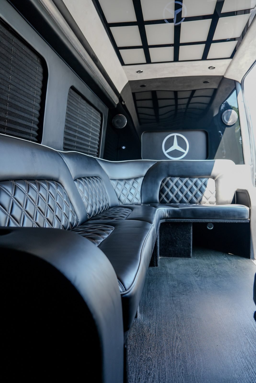 Limo 3 Mercedes Sprinter, Los Angeles — interior daylight